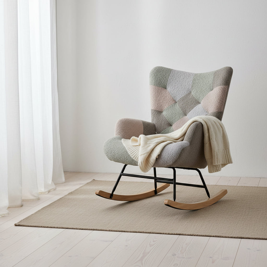 Fauteuil à bascule et planeur Multicolor Teddy 33.4