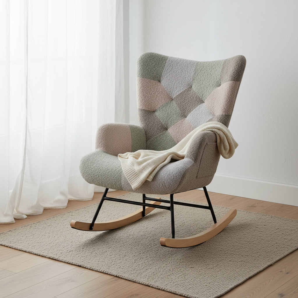 Fauteuil à bascule et planeur Multicolor Teddy 33.4