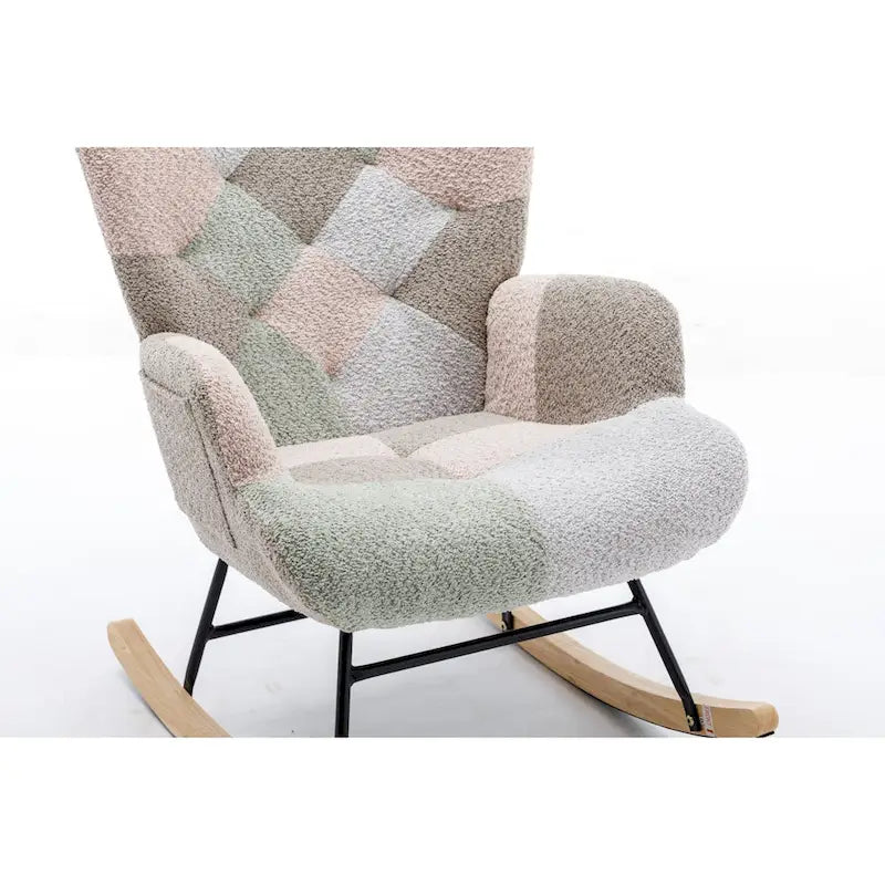 Fauteuil à bascule et planeur Multicolor Teddy 33.4