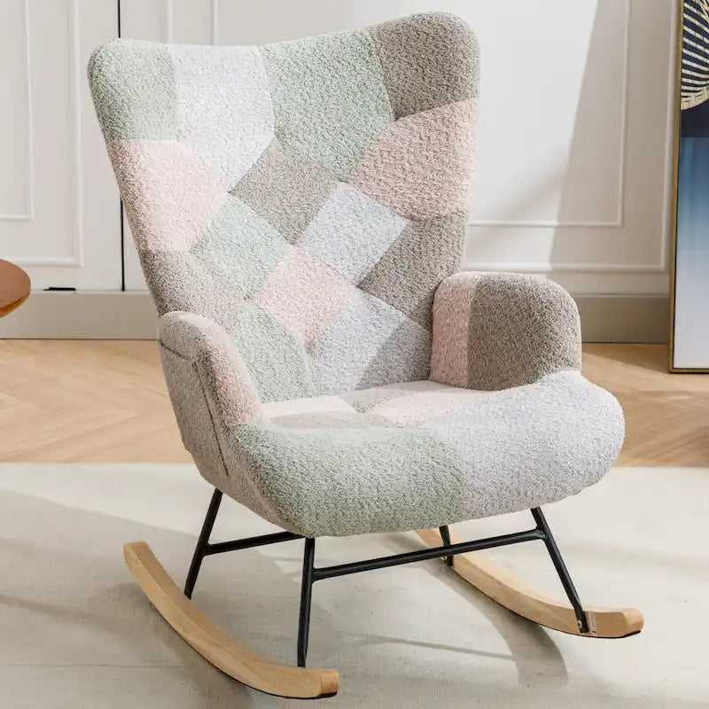 Fauteuil à bascule et planeur Multicolor Teddy 33.4