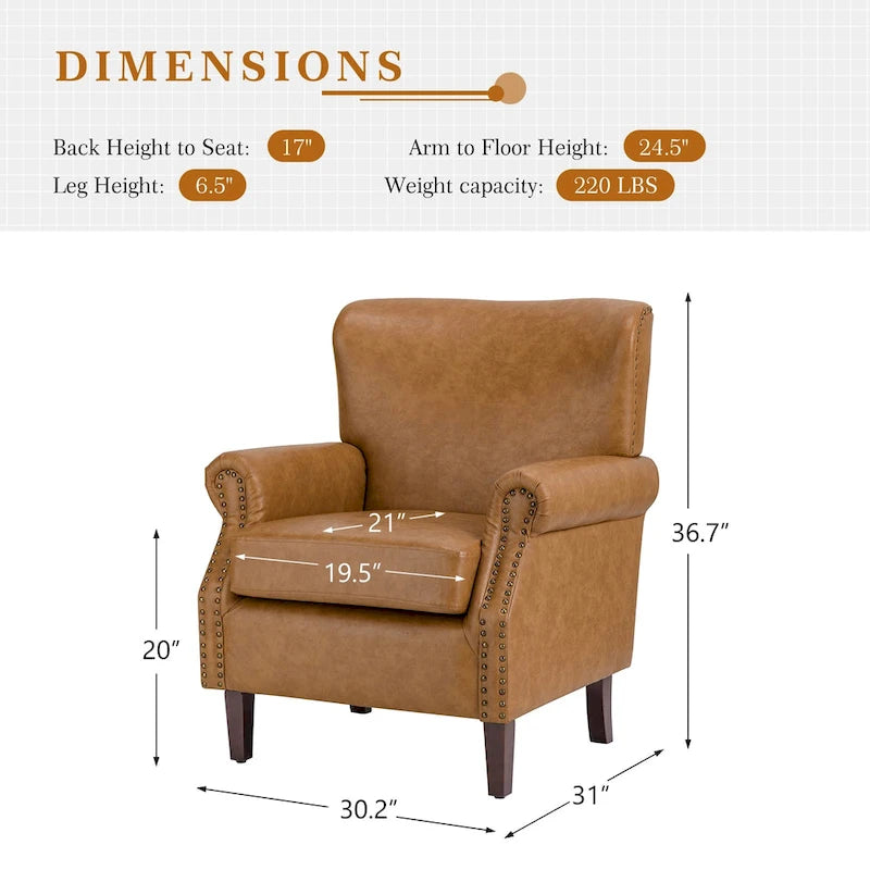 Fauteuil de transition végétalien à accoudoirs roulés - Lot de 2