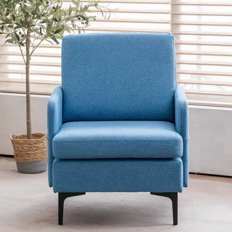 Fauteuil d'appoint en tissu 4 coloris