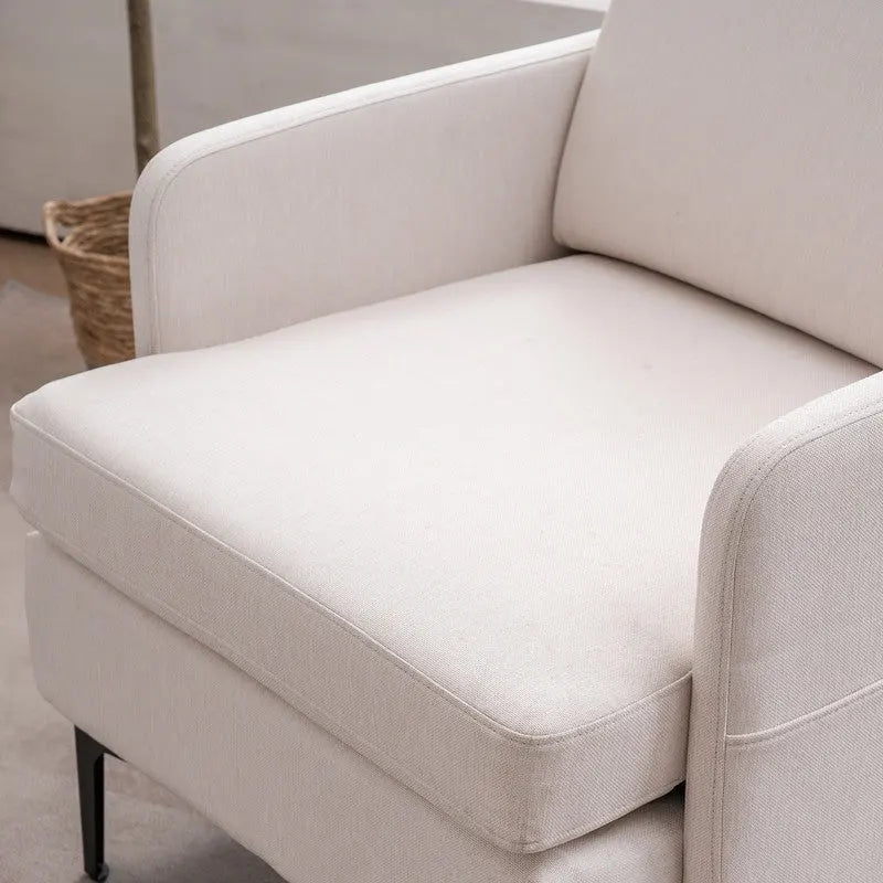 Fauteuil d'appoint en tissu 4 coloris