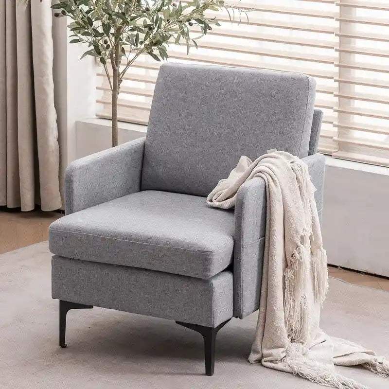 Fauteuil d'appoint en tissu 4 coloris