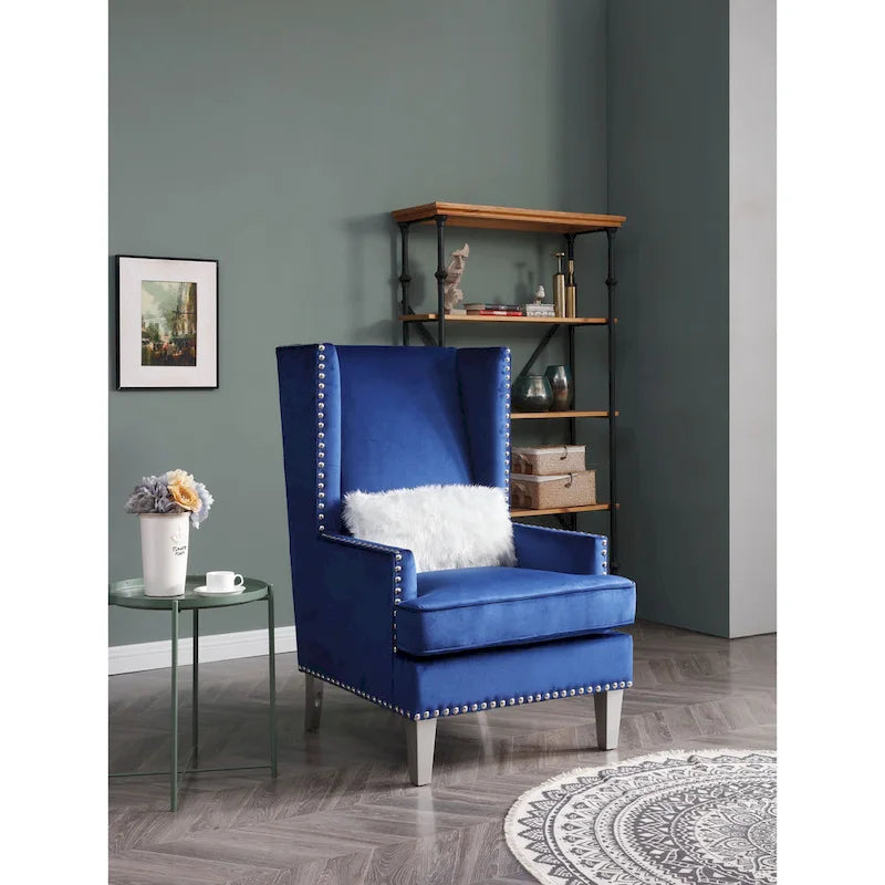Fauteuil d'appoint en velours