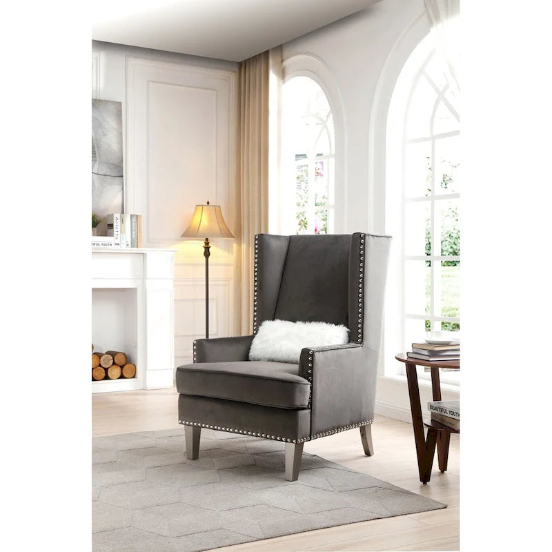 Fauteuil d'appoint en velours