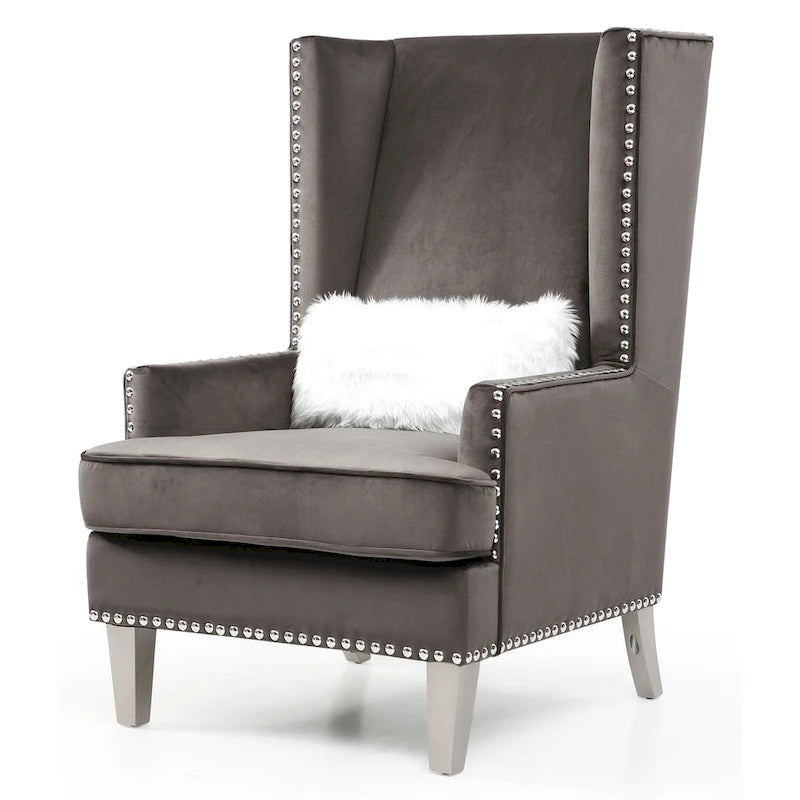 Fauteuil d'appoint en velours