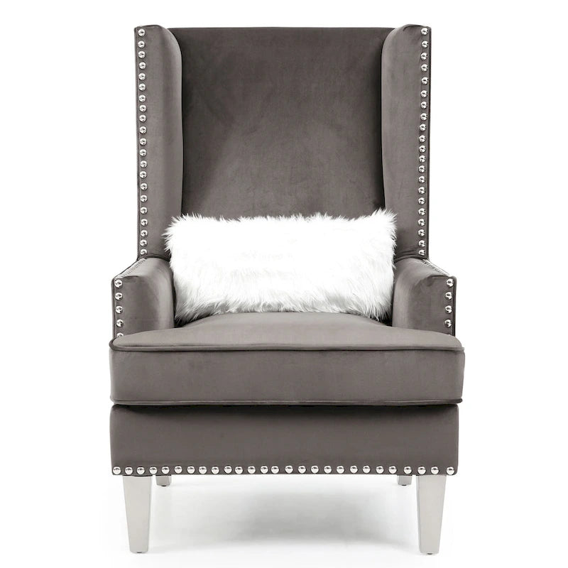 Fauteuil d'appoint en velours