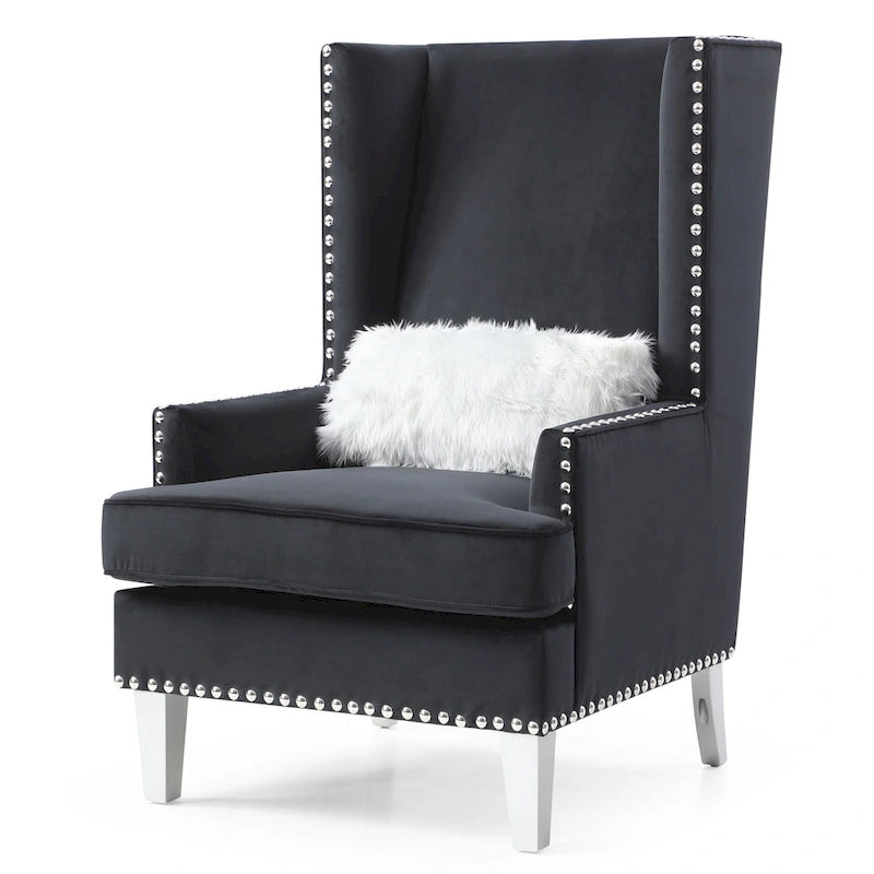 Fauteuil d'appoint en velours