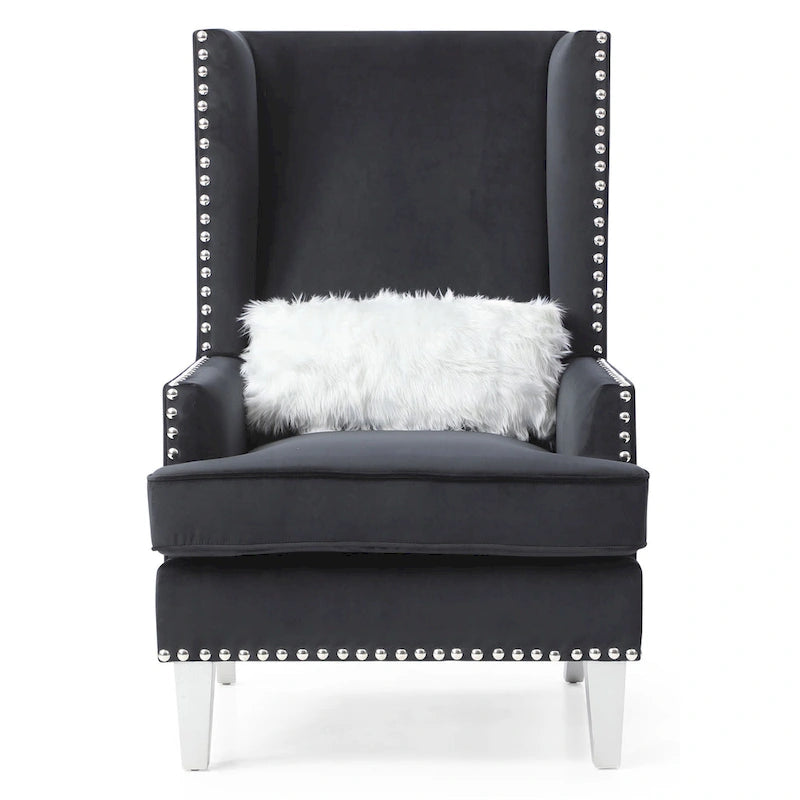Fauteuil d'appoint en velours