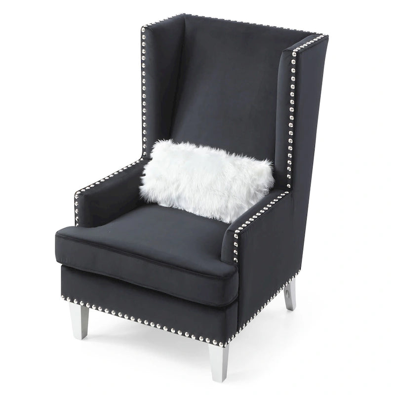 Fauteuil d'appoint en velours