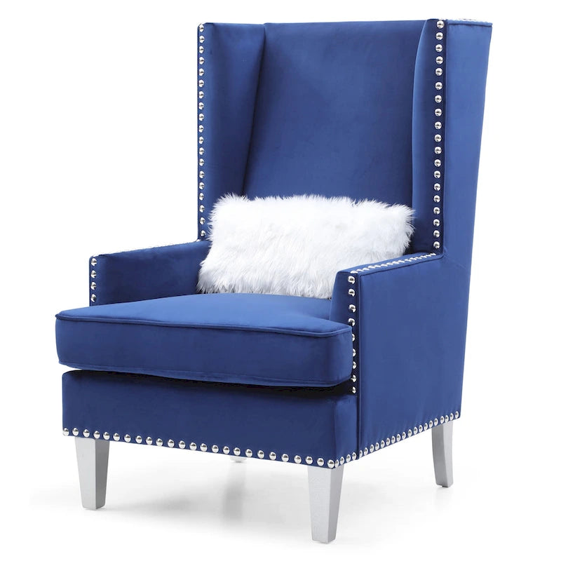 Fauteuil d'appoint en velours
