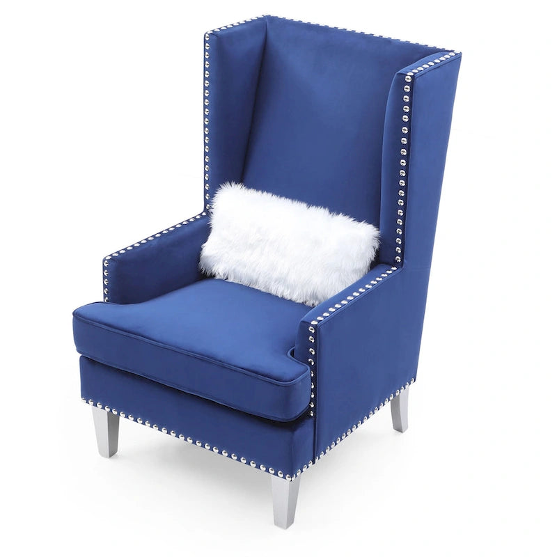 Fauteuil d'appoint en velours