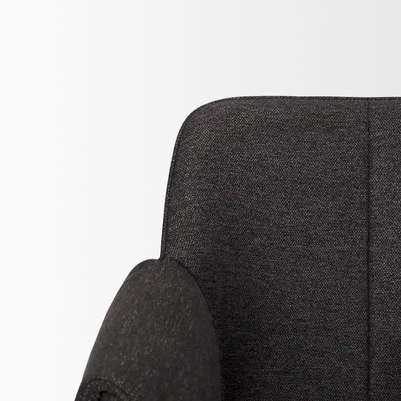 Chaise de salle à manger avec tissu bouclé crème et pieds en métal noir mat