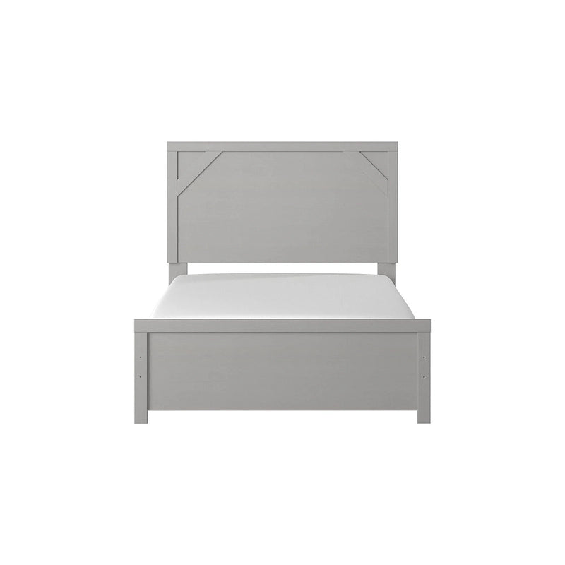 Lit rembourré gris Cottonburg