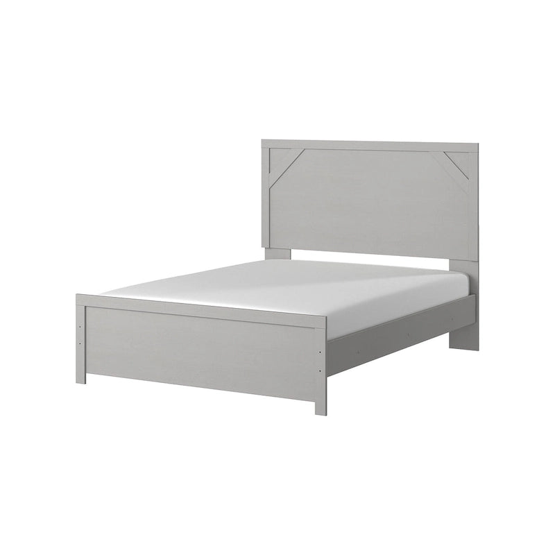 Lit rembourré gris Cottonburg