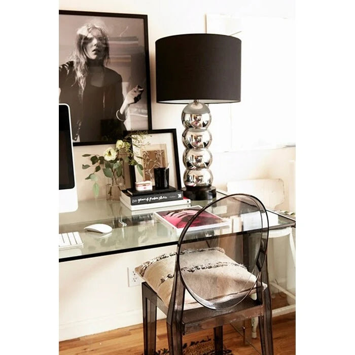Chaises d'appoint empilables transparentes style Mid-Century Modern sans accoudoirs pour salle à manger ou salon, chaise de bureau d'appoint