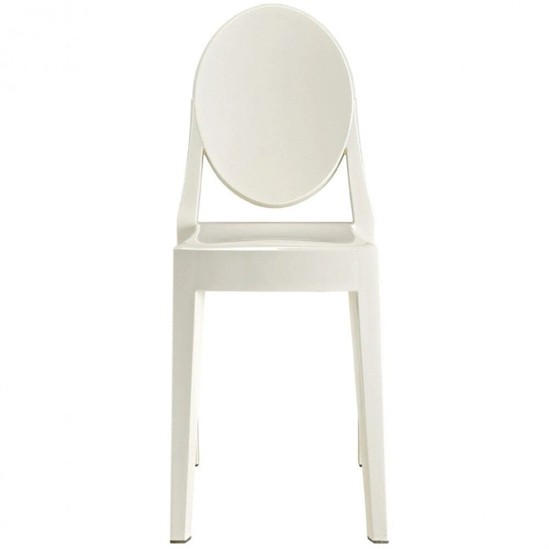 Chaises d'appoint empilables transparentes style Mid-Century Modern sans accoudoirs pour salle à manger ou salon, chaise de bureau d'appoint