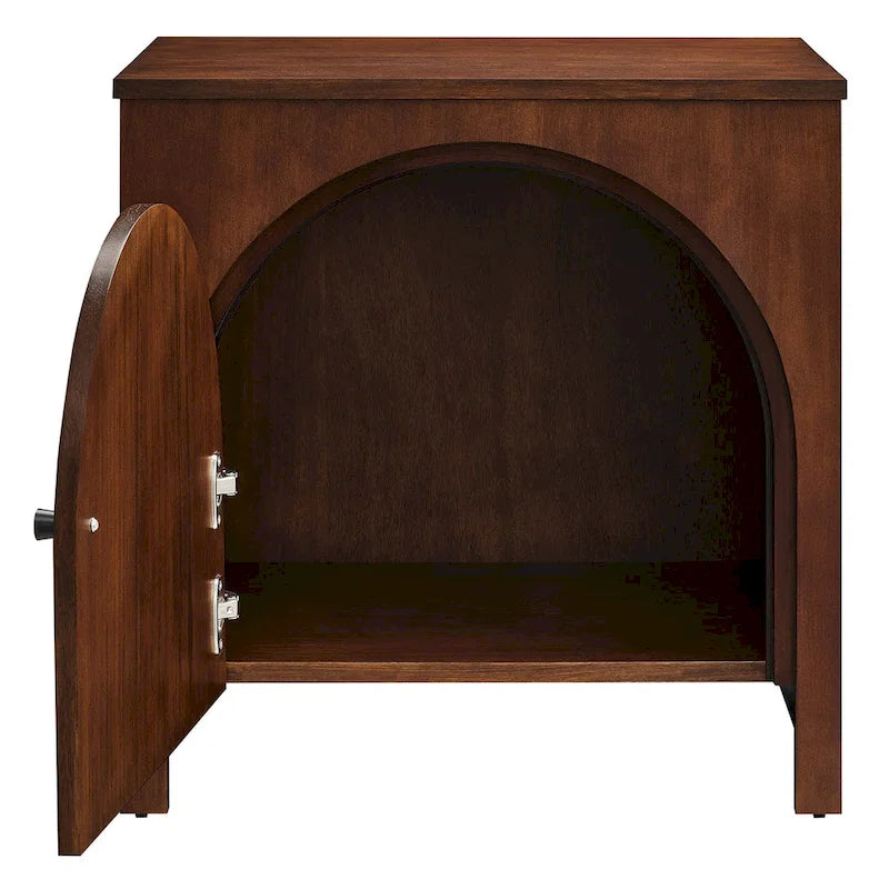Table de chevet porte cintrée