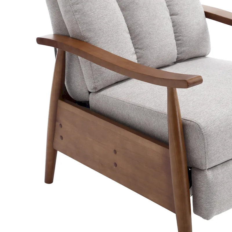 Fauteuil à accoudoirs en bois