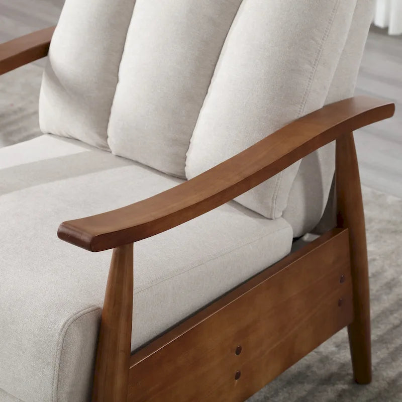 Fauteuil à accoudoirs en bois