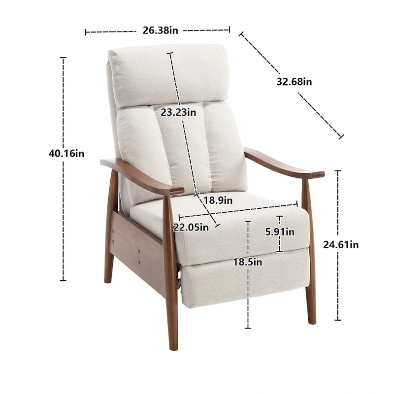 Fauteuil à accoudoirs en bois